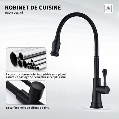 Robinet De Cuisine Premier Calibre - Simple Poignée Avec Bec Extracteur - Neuf