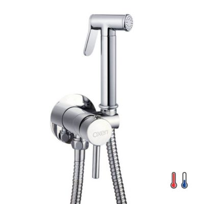 Robinet WC HYGIÈNE INTIME 2 eaux Chrome brillant en laiton Kibath