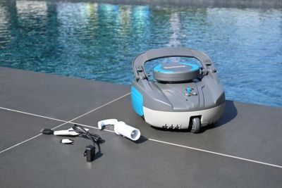 Robot aspirateur de piscine sans fil pour fond plat 10 m² Bestway Cristal