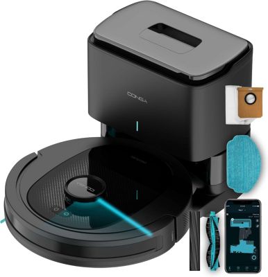 Robot aspirateur noir 7000Pa Conga 8490 Ultimate | Castorama