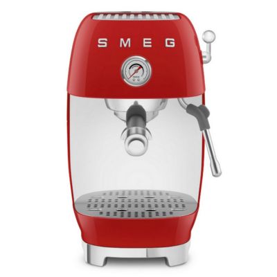 Robot café 15 bars rouge Smeg ECF03RDEU années 50