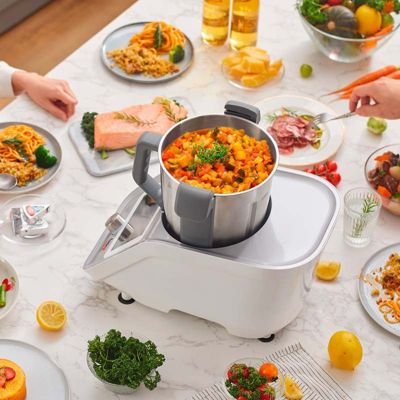 Robot Cuiseur Connecté 800 Recettes Cuisioxtconnect Gris Kitchencook