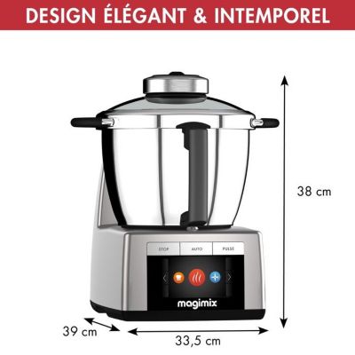 Robot Cuiseur Cook Expert - MAGIMIX - Chrome mat - Bol inox 3,5L - 1700W - 15 programmes - 18 vitesses