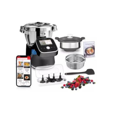 Balance Connectée Bluetooth Moulinex Companion XF38E110 - Pesée Précise 1g à 10kg, Tare Intelligente Pour Robot Cuiseur