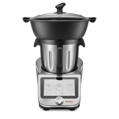 Robot cuiseur multifonctions connecté avec bol xl, balance intégrée et grand écran tactile +750 recettes Robby ROBICOOK XL
