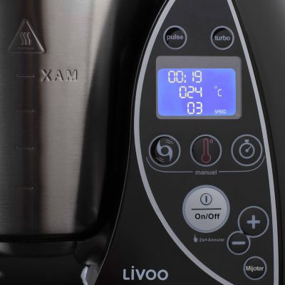 Robot culinaire chauffant 3l 1500w noir Livoo DOP142N