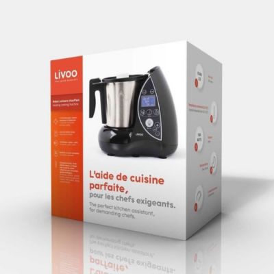 Robot culinaire chauffant 3l 1500w noir Livoo DOP142N