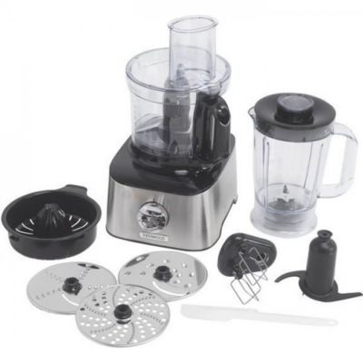 Robot  multifonction Inox KENWOOD MultiPro Compact FDM301SS - Blender, presse agrumes, 3 disques, double fouet, pétrin, spatule