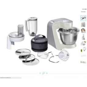 Robot multifonctions 3.9l 1000w gris/inox Bosch MUM58L20