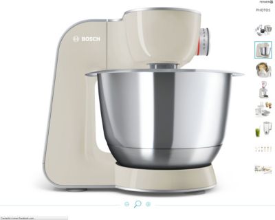 Robot multifonctions 3.9l 1000w gris/inox Bosch MUM58L20