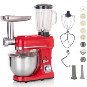 Robot multifonctions 5l 1000w rouge avec hachoir et blender 1,5l en verre Robby ROBIMIX ROUGE