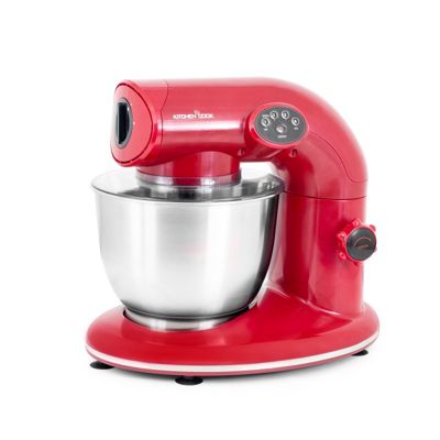 Robot Pétrin Avec Bol Inox 5l Ak80v2 Kitchencook Rouge
