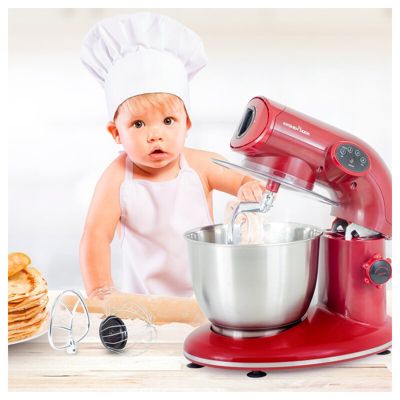 Robot Pétrin Avec Bol Inox 5l Ak80v2 Kitchencook Rouge