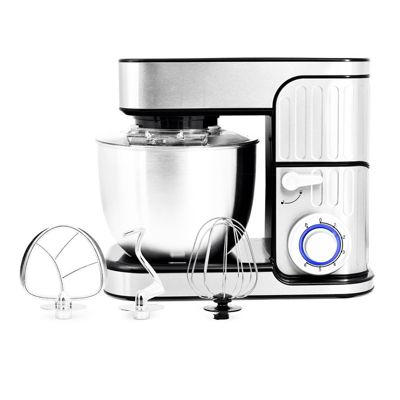 Robot Pétrin Kitchencook Inspiron Grey – 600W, Bol Inox 5L, 8 Vitesses + Pulse, Mouvement Planétaire