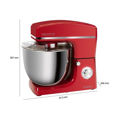 Robot pétrin multifonction 10L 1500W Bomann KM 6036 CB Rouge