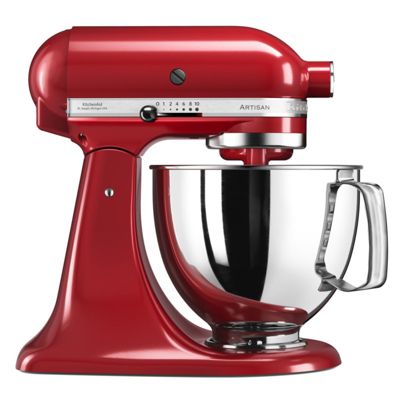 Robot sur socle 4,83l 300w rouge empire Kitchenaid 5KSM125EER artisan