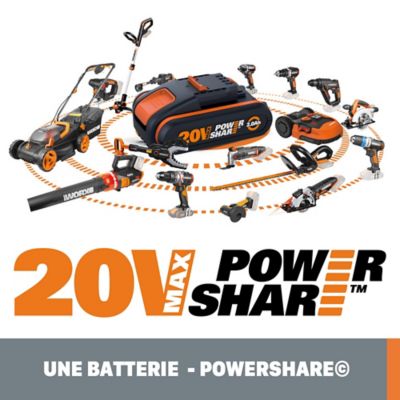 Robot tondeuse 20 V Worx WR143 M1000 Landroid 1000 m² 18 cm