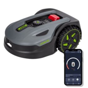 Robot Tondeuse Connecté 300m2 - Tondeuse Batterie 20V Cable Périphérique Station de charge - Connexion Android iOS VITO