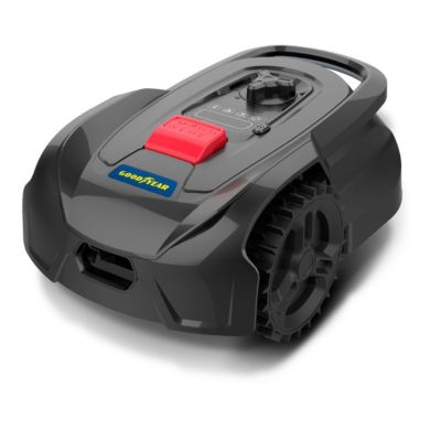 Robot Tondeuse Sans fil 500m2 Installation facile 3 lames Mulching Coupe Diam18cm 45% Retour à la base Autonome GOODYEAR