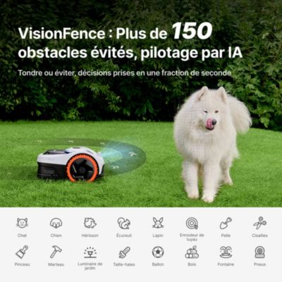 Robot tondeuse sans fil périphérique connecté Segway Navimow i206 AWD 600 m²