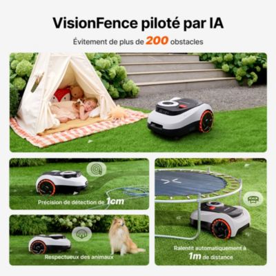 Robot tondeuse sans fil périphérique connecté Segway Navimow i210 LIDAR 1000 m²