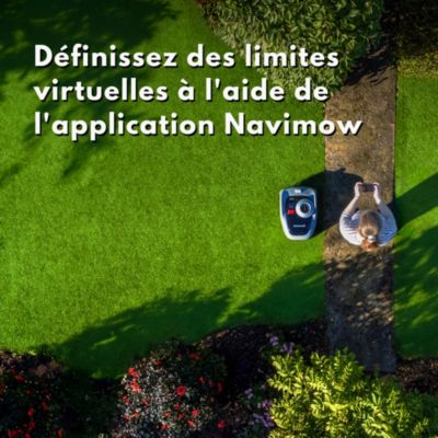 Robot tondeuse sans fil périphérique Segway Navimow I105E 500m² connectée