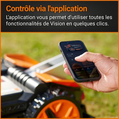 Robot tondeuse sans fil périphérique Worx Vision Landroid M800 800m²