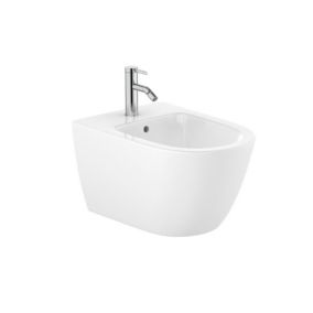 Roca by SIKO Bidet suspendu 42x36 cm céramique, vidage arrière, blanc (A357685000)