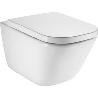 ROCA Pack Cuvette WC THE GAP suspendue sans bride - abattant frein ...