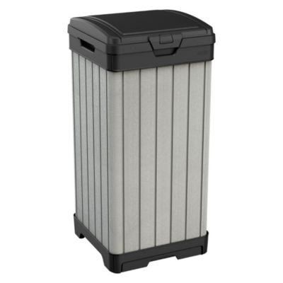 Rocford poubelle en plastique 125L, 87,4 x 41 x 41 cm, Gris (236996)