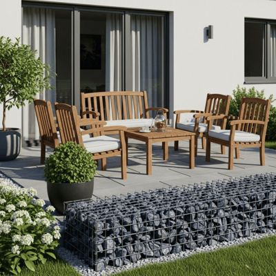 Roche Gris bleu pour gabion et aménagement (80/150 mm)-Big bag 1T - Gris bleu