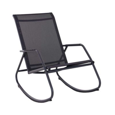 Rocking chair en acier epoxy Noa