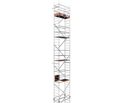 Rollfix 2.0 1000 hauteur de travail 10m avec pieds echafaudage ancrages muraux