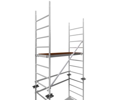 Rollfix 2 300 hauteur de travail 3m avec pieds echafaudage