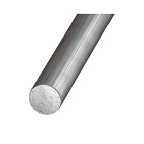 Rond acier étiré verni ø10 mm, 1 m Argent