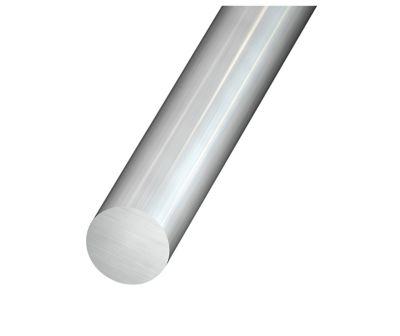 Rond aluminium brut ø6 mm, 1 m Argent