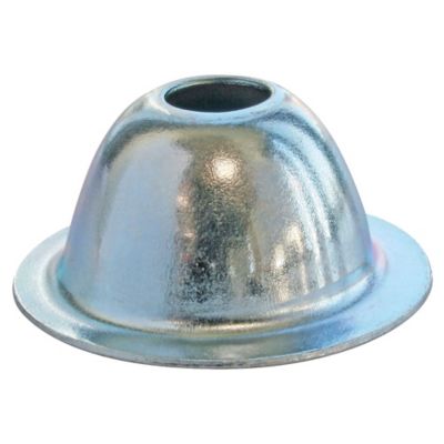 Rosace conique - Acier nickelé - Hauteur 9 mm - Ø 28 mm - Sachet de 10 pièces