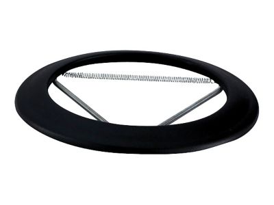 Rosace émaillée noir mat ø130 mm Poujoulat