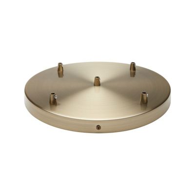 Rosace plafond ronde métal bronze 5 sorties pour câble 7 mm - Girard Sudron