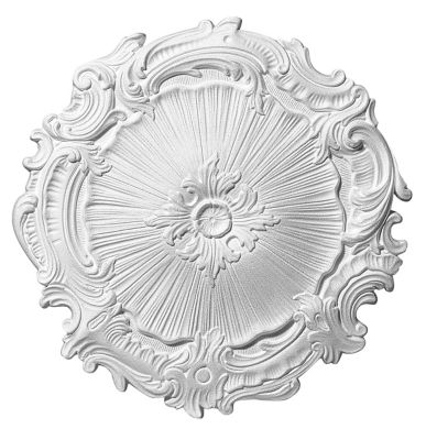 Rosace polystyrène Eleonora ø44 cm blanc