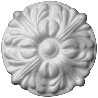 Rosace polystyrène Fleuri blanc diamètre.32 cm