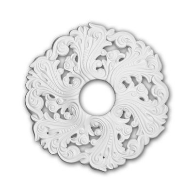 Rosace Profhome 156003 Élement pour plafond Élement décorative diametre 52 cm