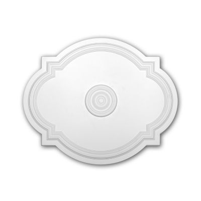 Rosace Profhome 156008 Élement pour plafond Élement décorative 54 x 44 cm