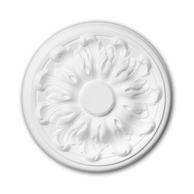 Rosace Profhome 156010 Élement pour plafond Élement décorative diametre 19,3 cm