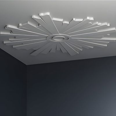 Rosace Profhome 156804 Médaillon Élément décoratif diametre 90,1 cm
