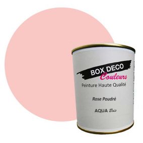 Rose Poudré Peinture bois int/ext aspect velours-satin Aqua Bois Rose Poudre - 750 ml