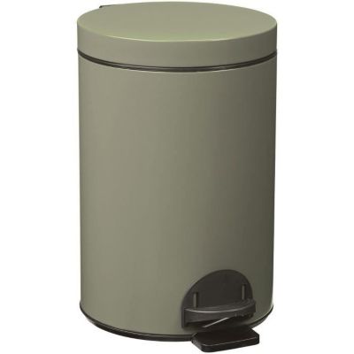 ROSSIGNOL - Poubelle Elora 14l gris vert mat lisse