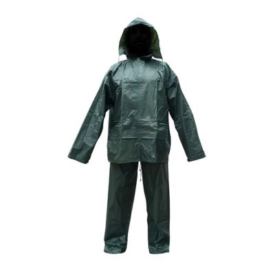Rouchette Ensemble de pluie souple - Veste et Pantalon AVERSE vert L