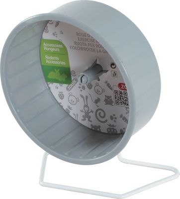 Roue d'exercice avec pied métal ø12 cm Zolux gris