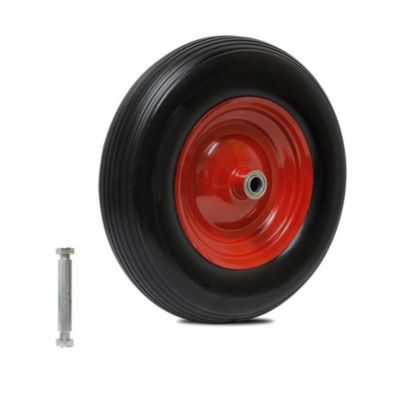 Roue de Brouette Increvable  3.50-6    260Kg + Axe  20mm